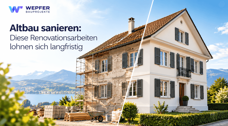 Altbau sanieren: Diese Renovationsarbeiten lohnen sich langfristig