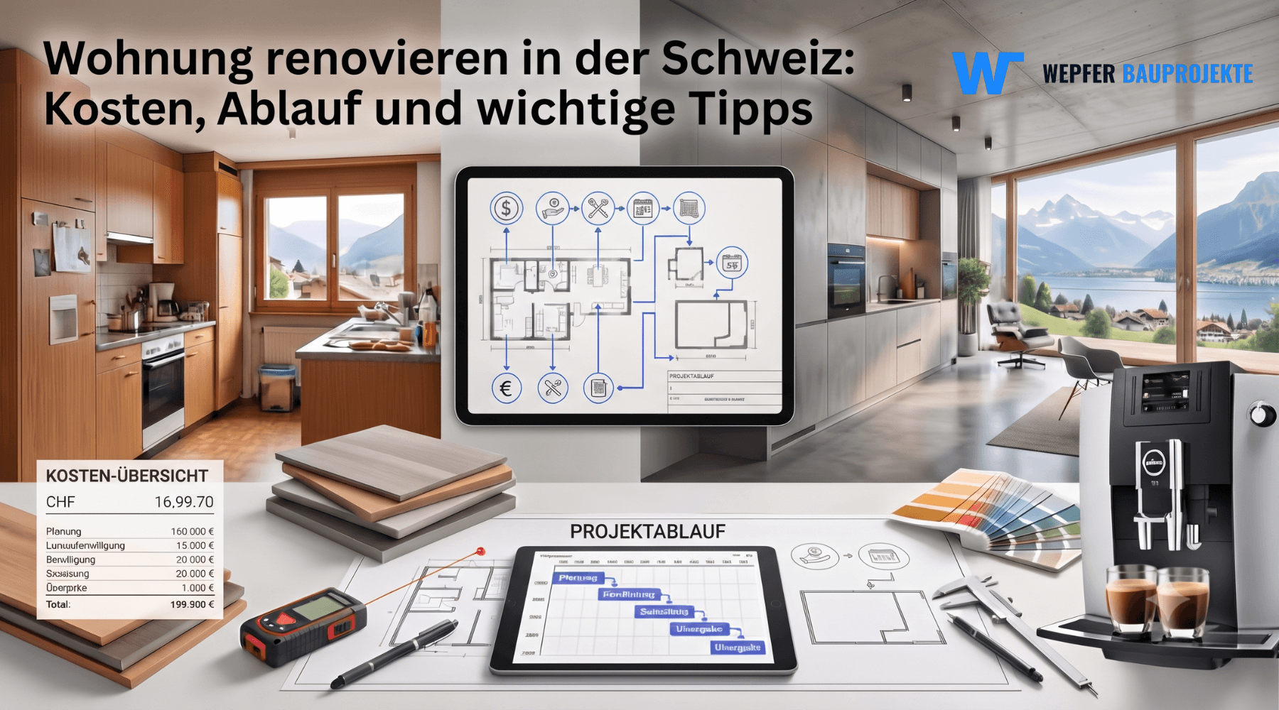 Wohnung renovieren in der Schweiz: Kosten, Ablauf und wichtige Tipps