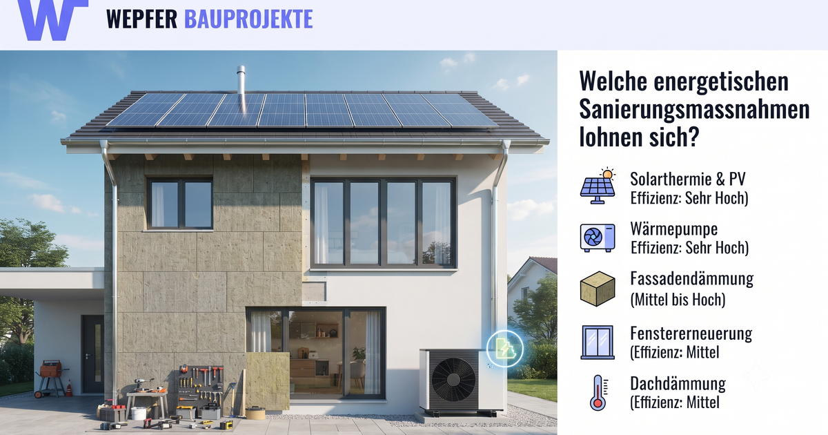 Energetische Sanierung in Etappen – ist das sinnvoll