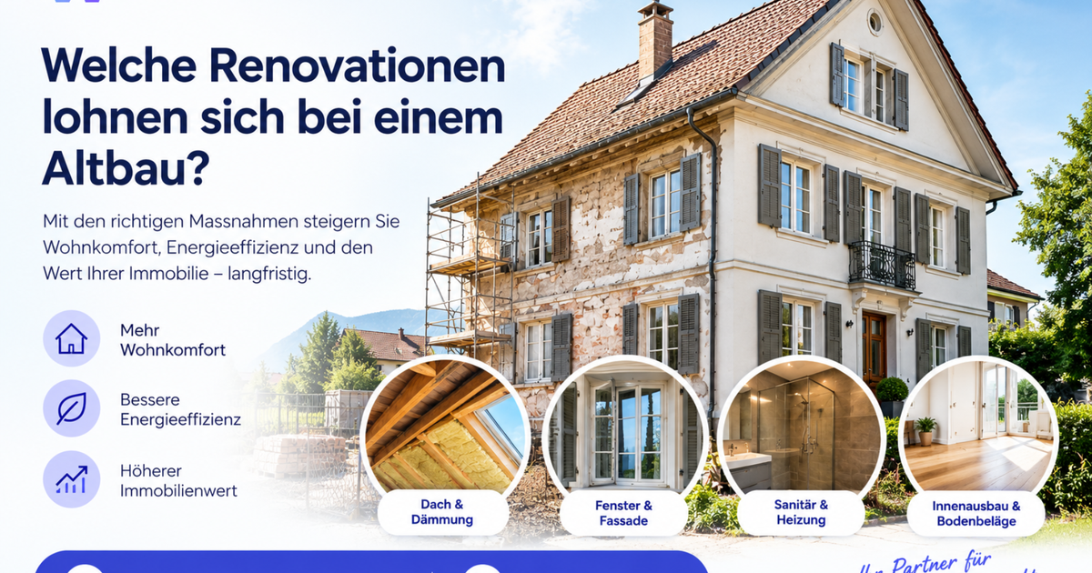Welche Renovationen lohnen sich bei einem Altbau?